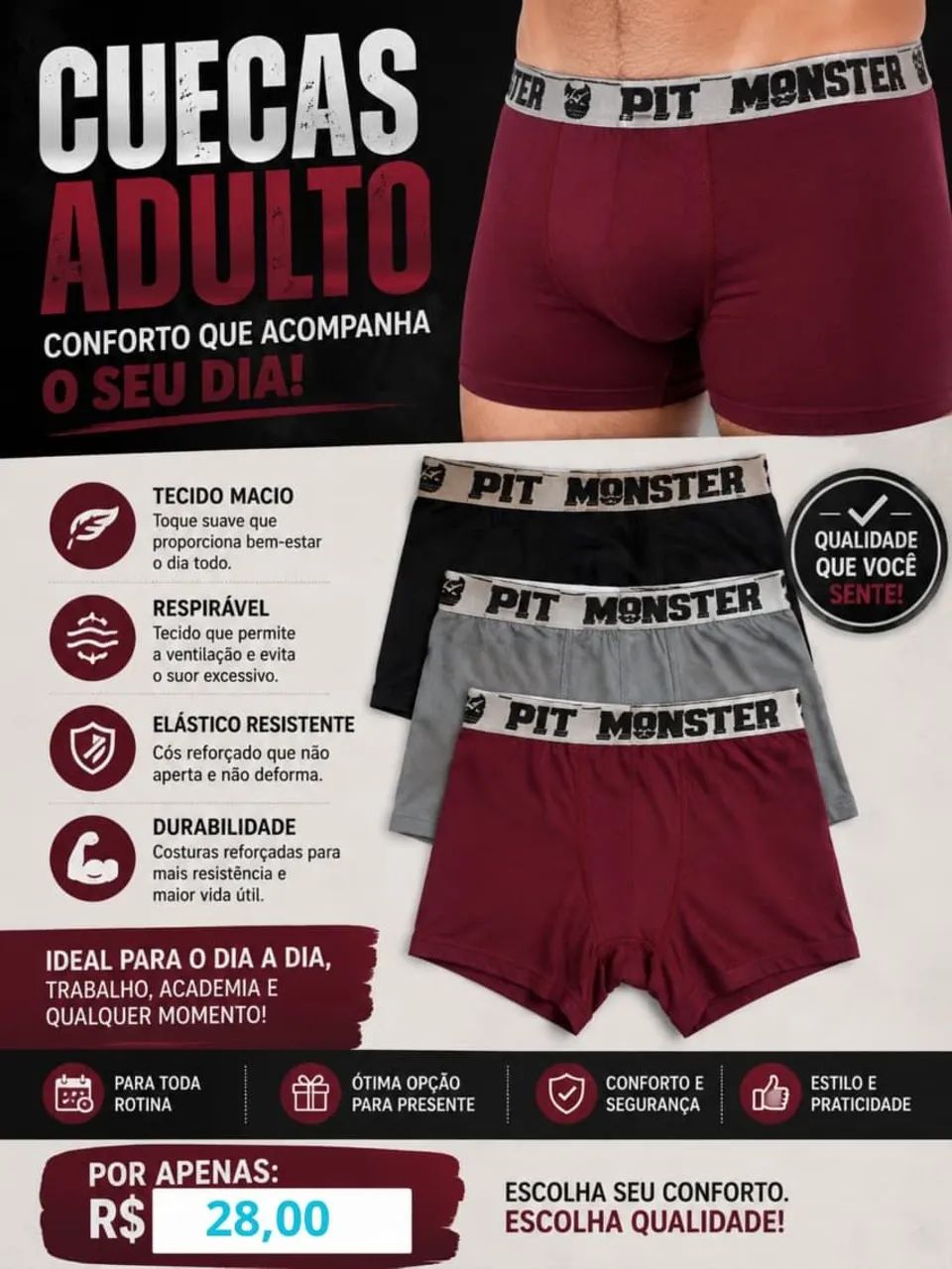 Babydolls, Calcinhas e Cuecas Infantil e Adulto - Foto 5