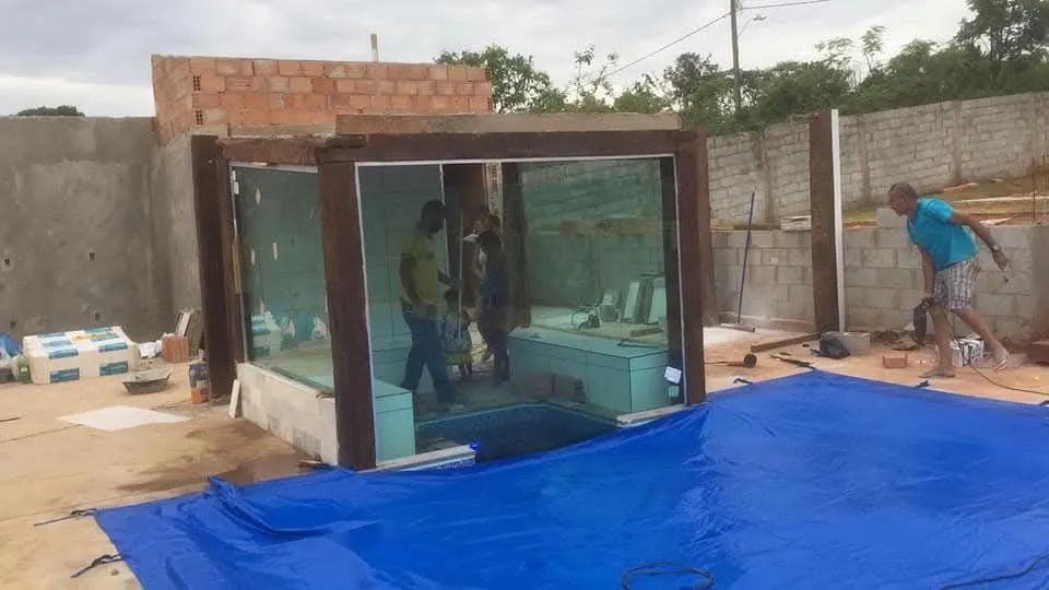 Sauna de vidro 