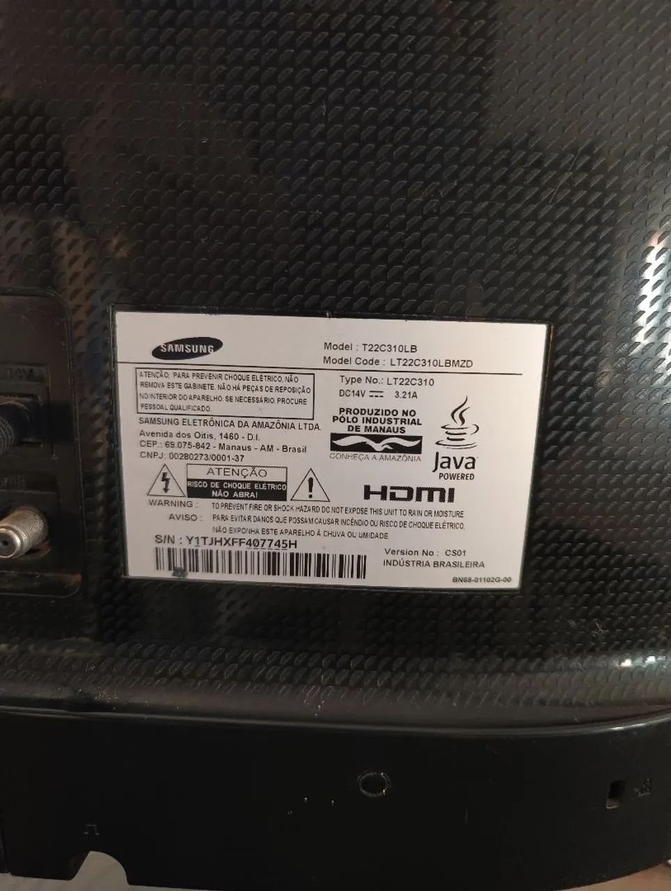 Tv Samsung Full hd 22 polegadas  - Foto 2