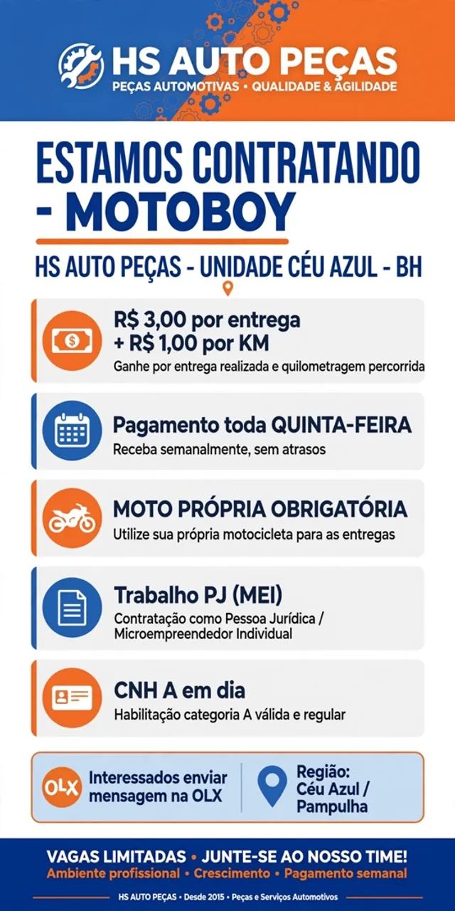 Vaga de emprego! 