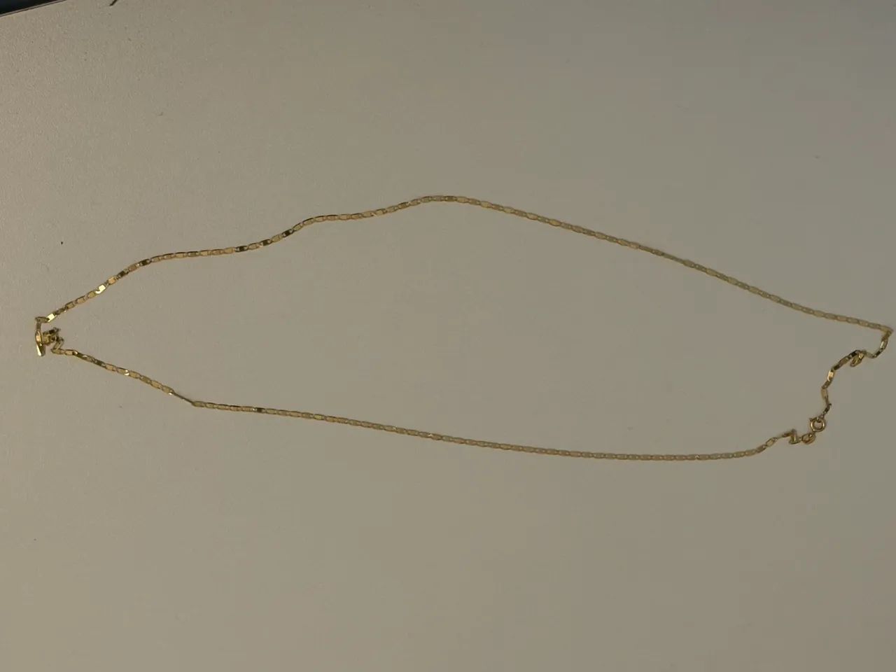 Cordão ouro 18k - 2,6g - tipo piastrine - Foto 2