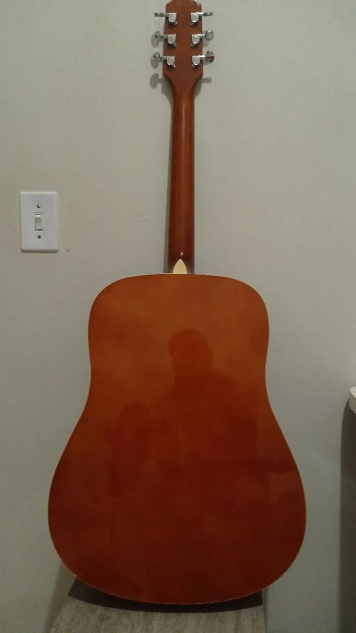 Violão Giannini GD-1 EQ 3TS - Eletroacústico (Também aceito trocas por um de nylon) - Foto 4