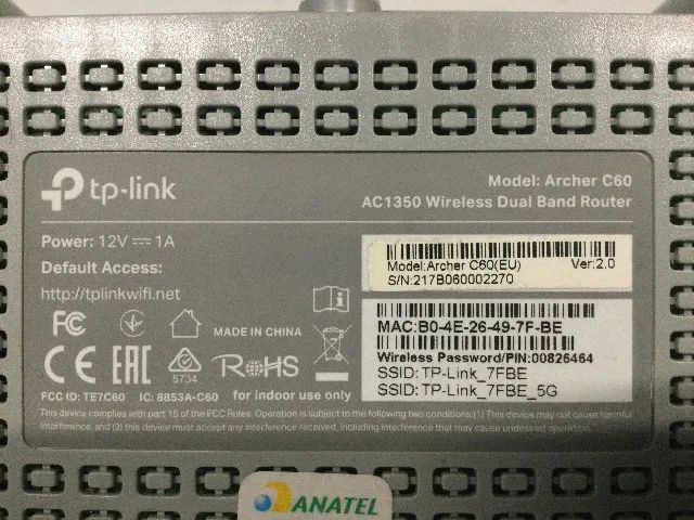 Roteador Wireless Dual Band AC1350 Tp-Link Archer C60 - Foto 2