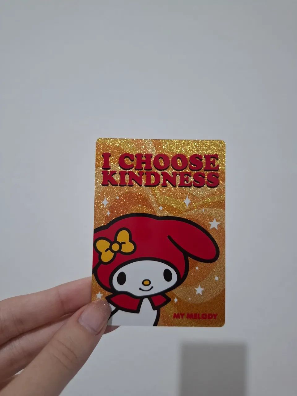 Card Hello Kitty Golden Glitter - Foto 2