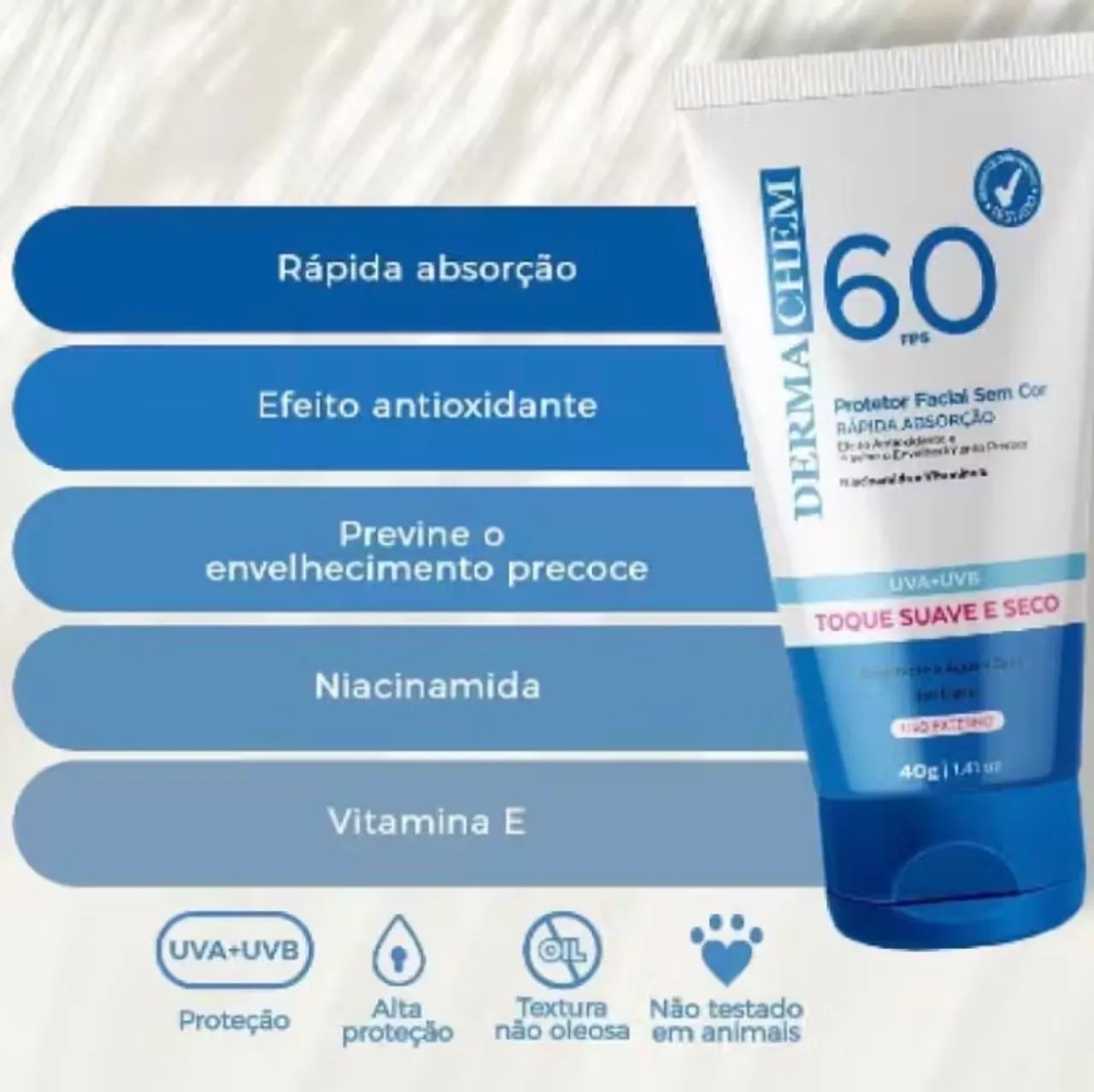 Protetor facial solar Derma chem - Foto 3