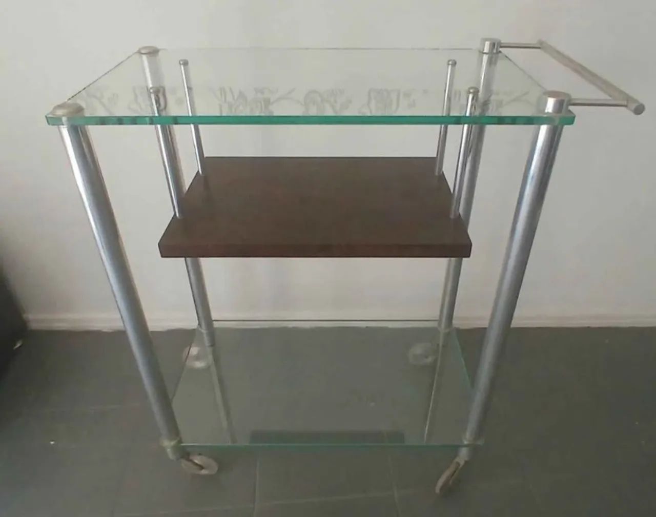 Carrinho barato de vidro e alumínio  - Foto 3