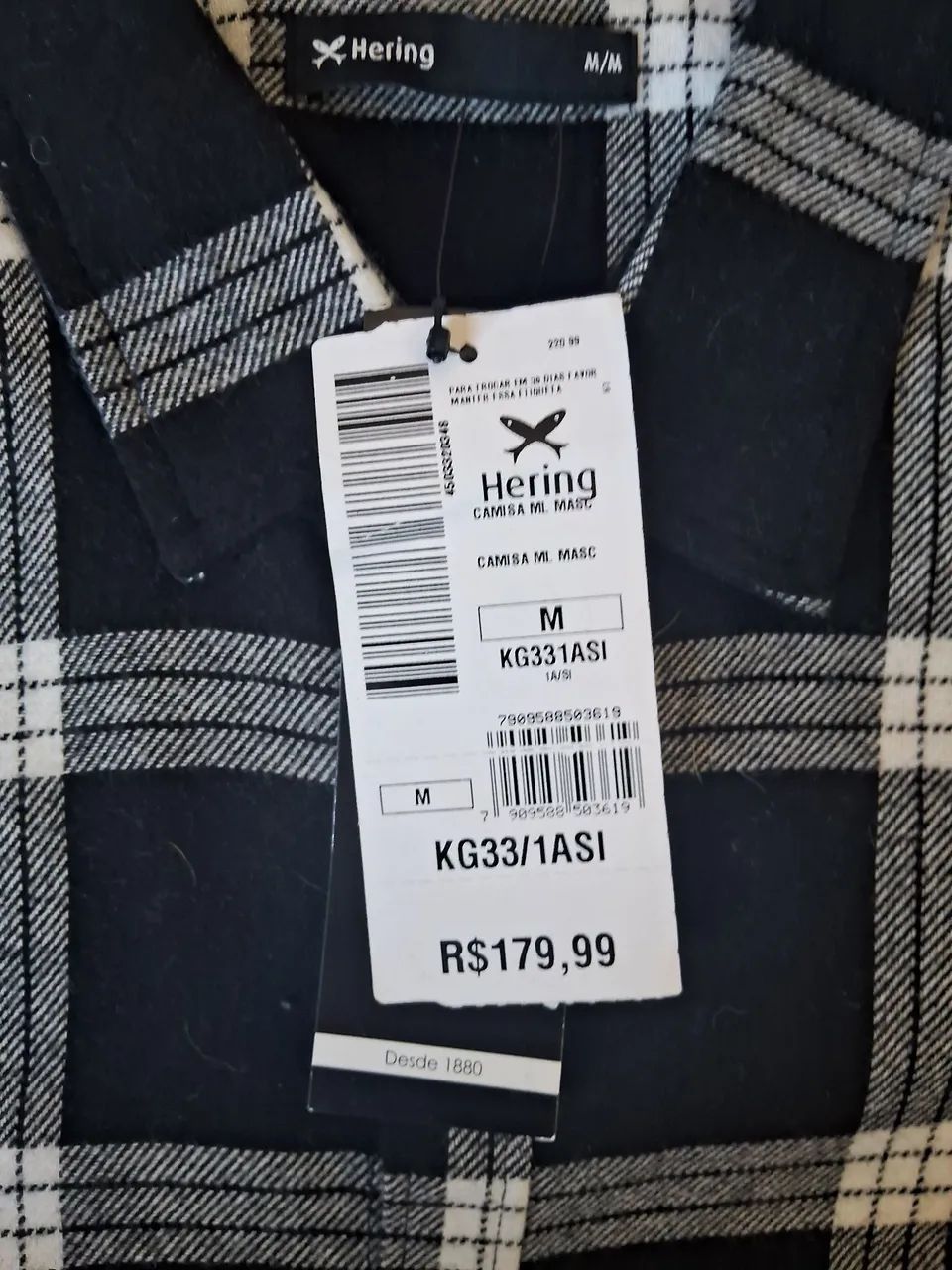  Camisa xadrez flanelada Hering - Foto 3