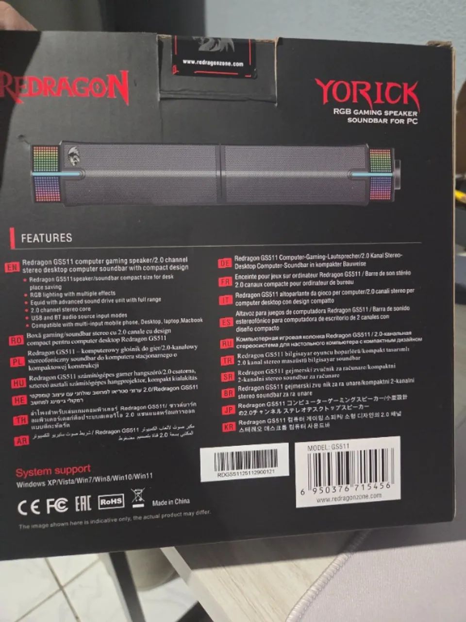 Caixa de som redragon NOVA - Foto 2