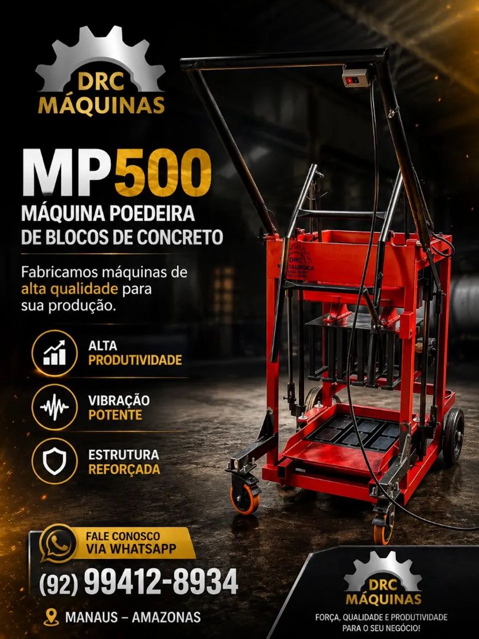 Equipamento para fábrica blocos 