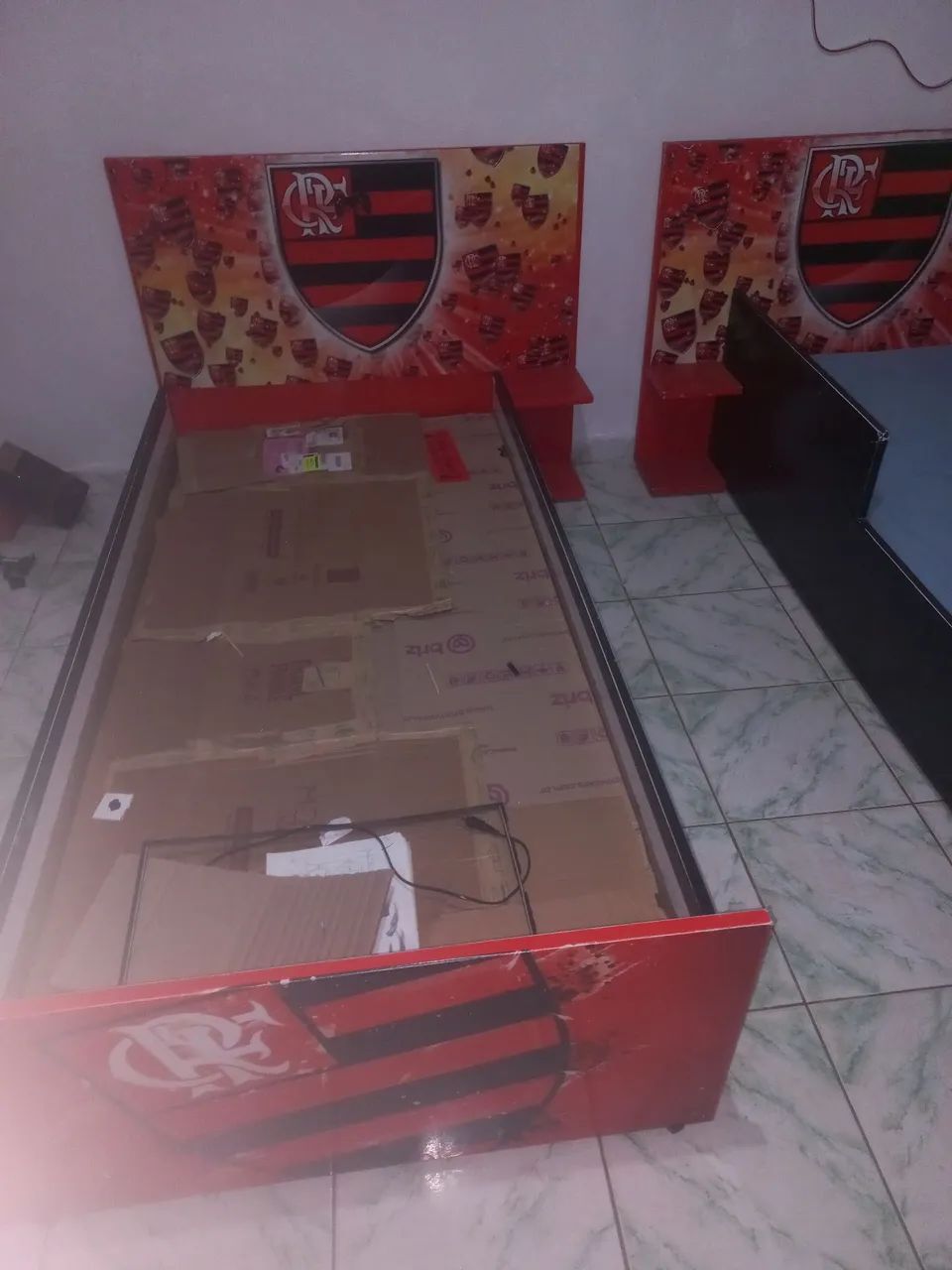 CAma de solteiro do flamengo em MDF - Foto 3