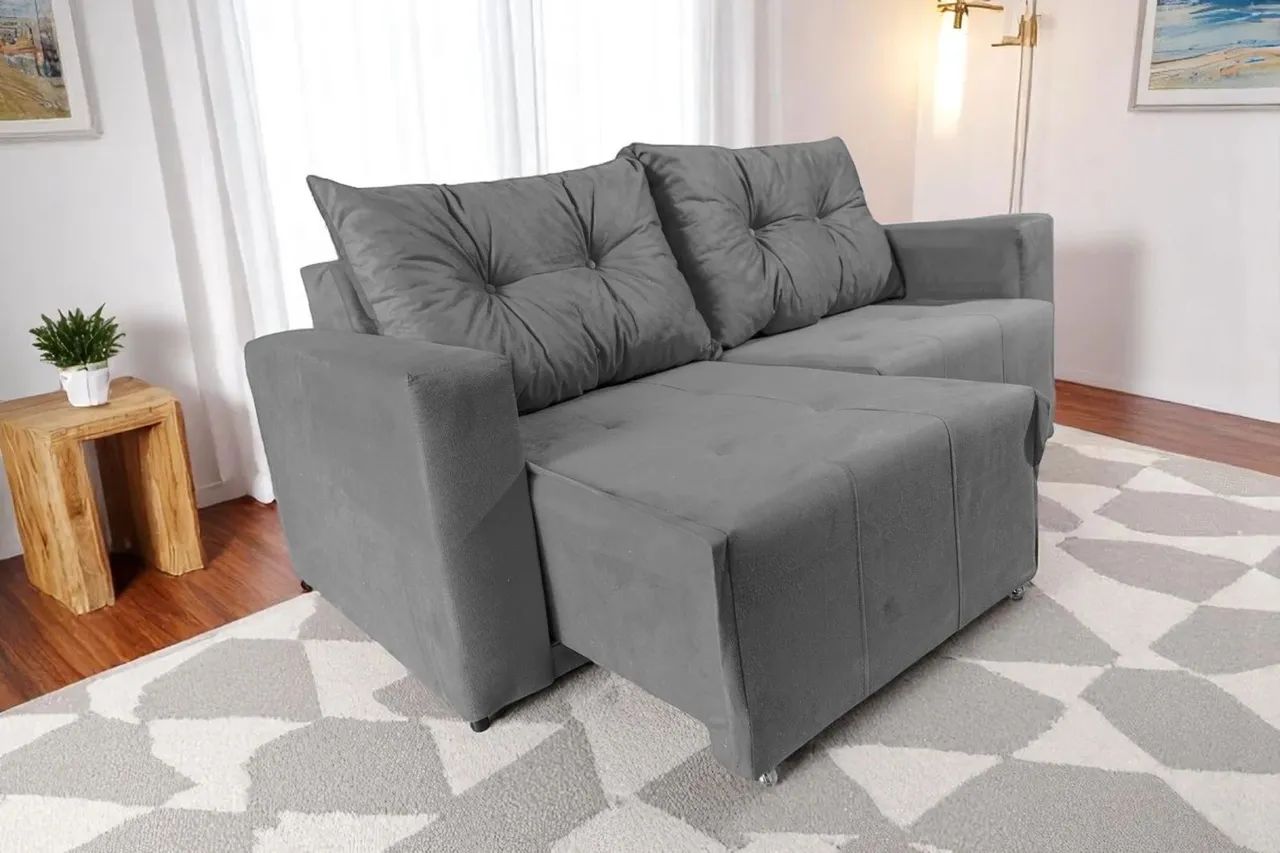 Oferta Imperdível! Sofá Retrátil 1,90m Moderno e Confortável por R$949,90 - Foto 4