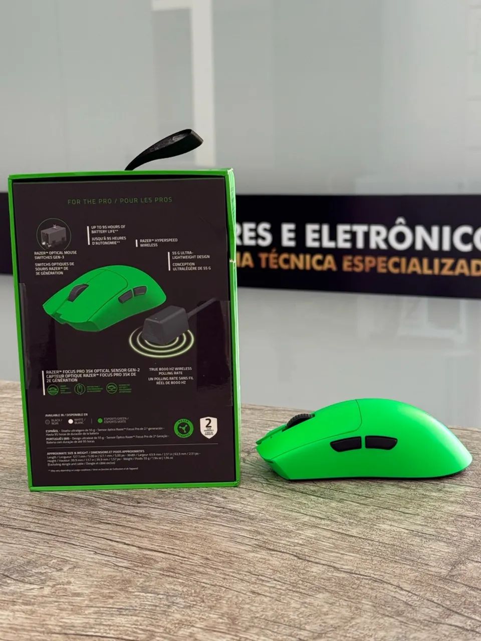 MOUSE RAZER VIPER V3 PRO GREEN EDITION 