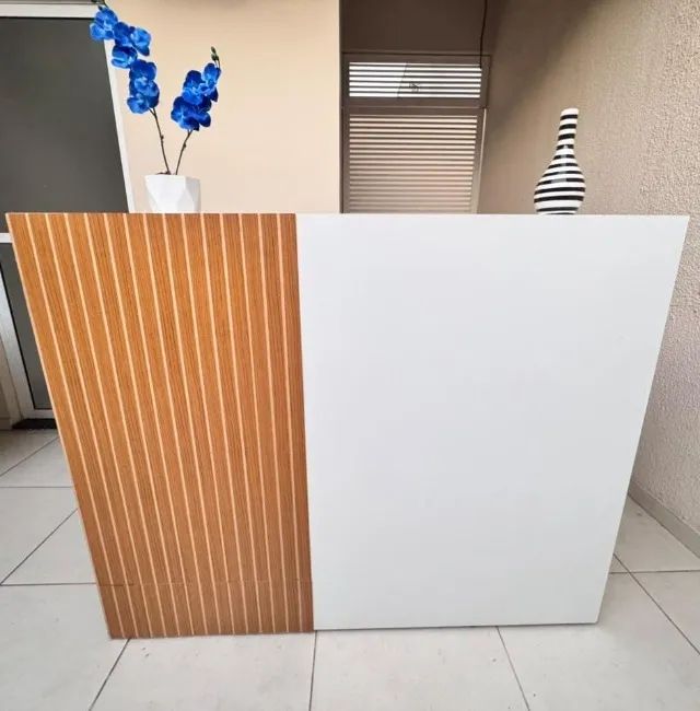 Balcão Receção / Escritório Branco 2 Gavetas - Foto 2