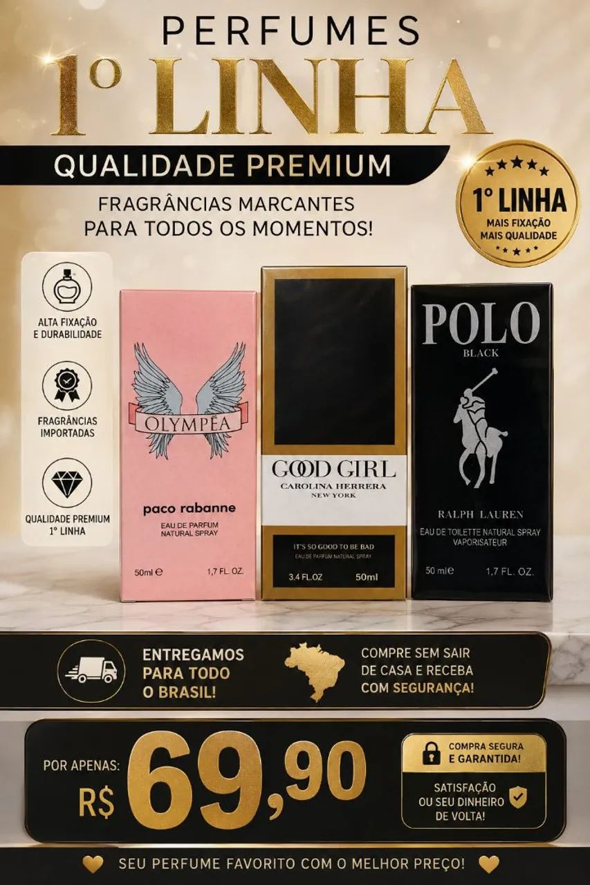Perfumes Importados 1Linha ! Polo , Good Girl, Olympea !