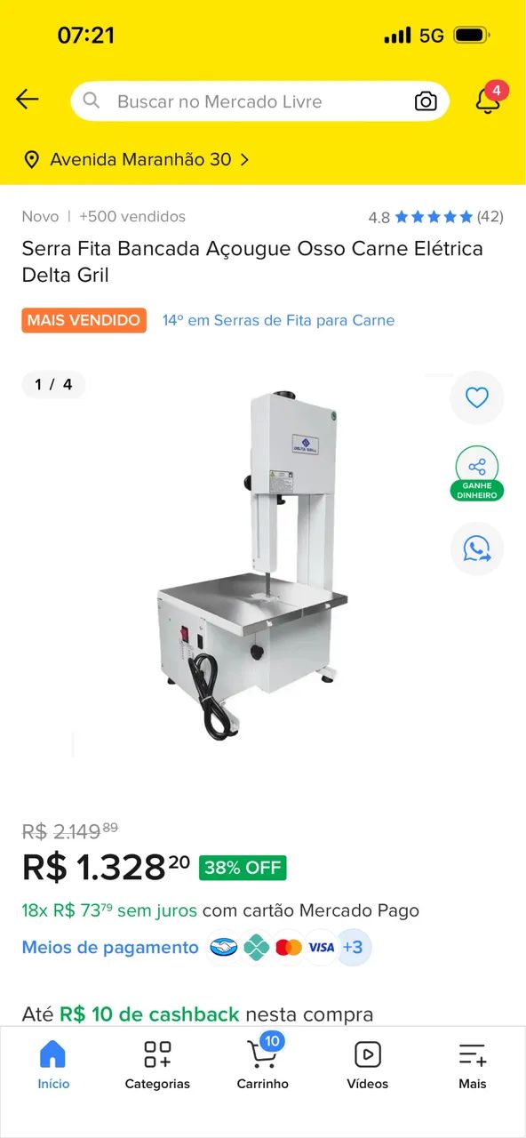 Máquina elétrica de corta carne 