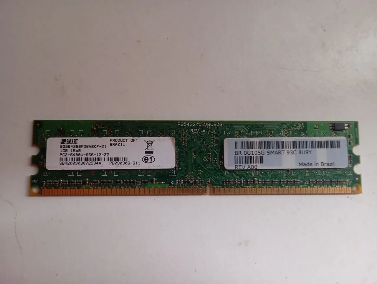 Memória ram DDR2 1Gb 666mhz