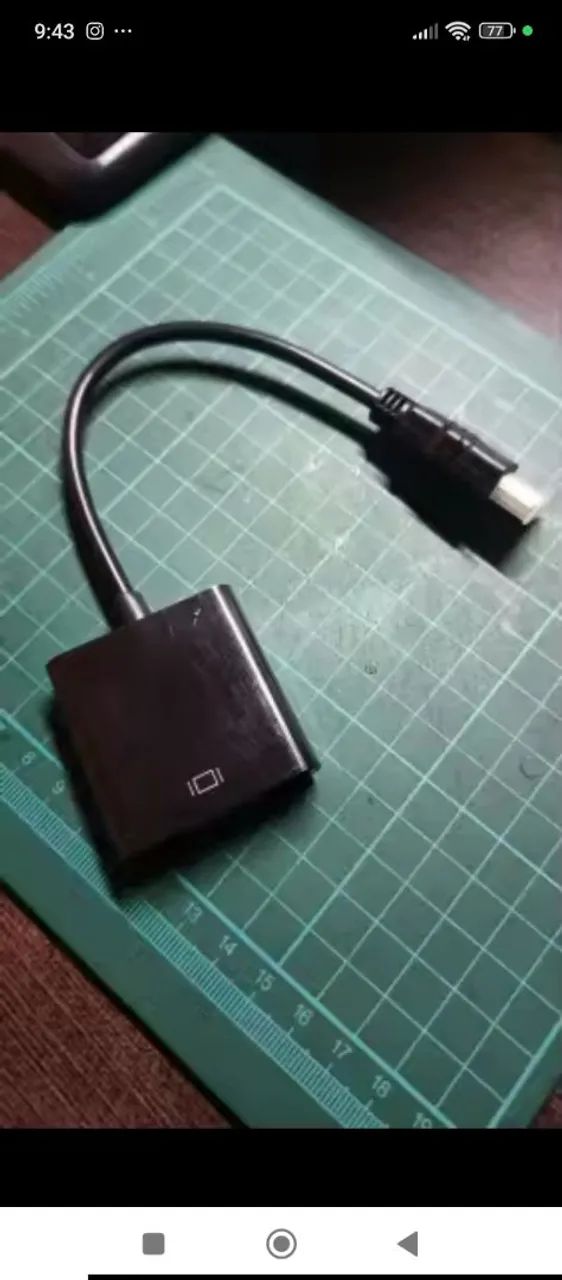 Cabo Adaptador HDMI para VGA  - Foto 2