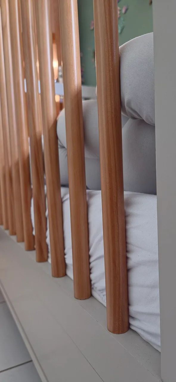 BERÇO MINI CAMA BOOM 2 EM 1 + COLCHÃO E PROTETOR - Foto 3