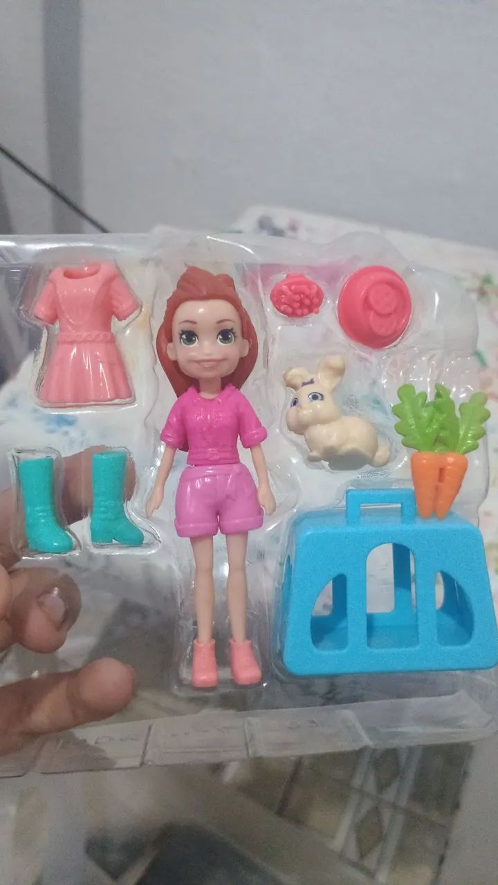 Boneca Polly Pocket Lila e sua coelhinha  - Foto 2