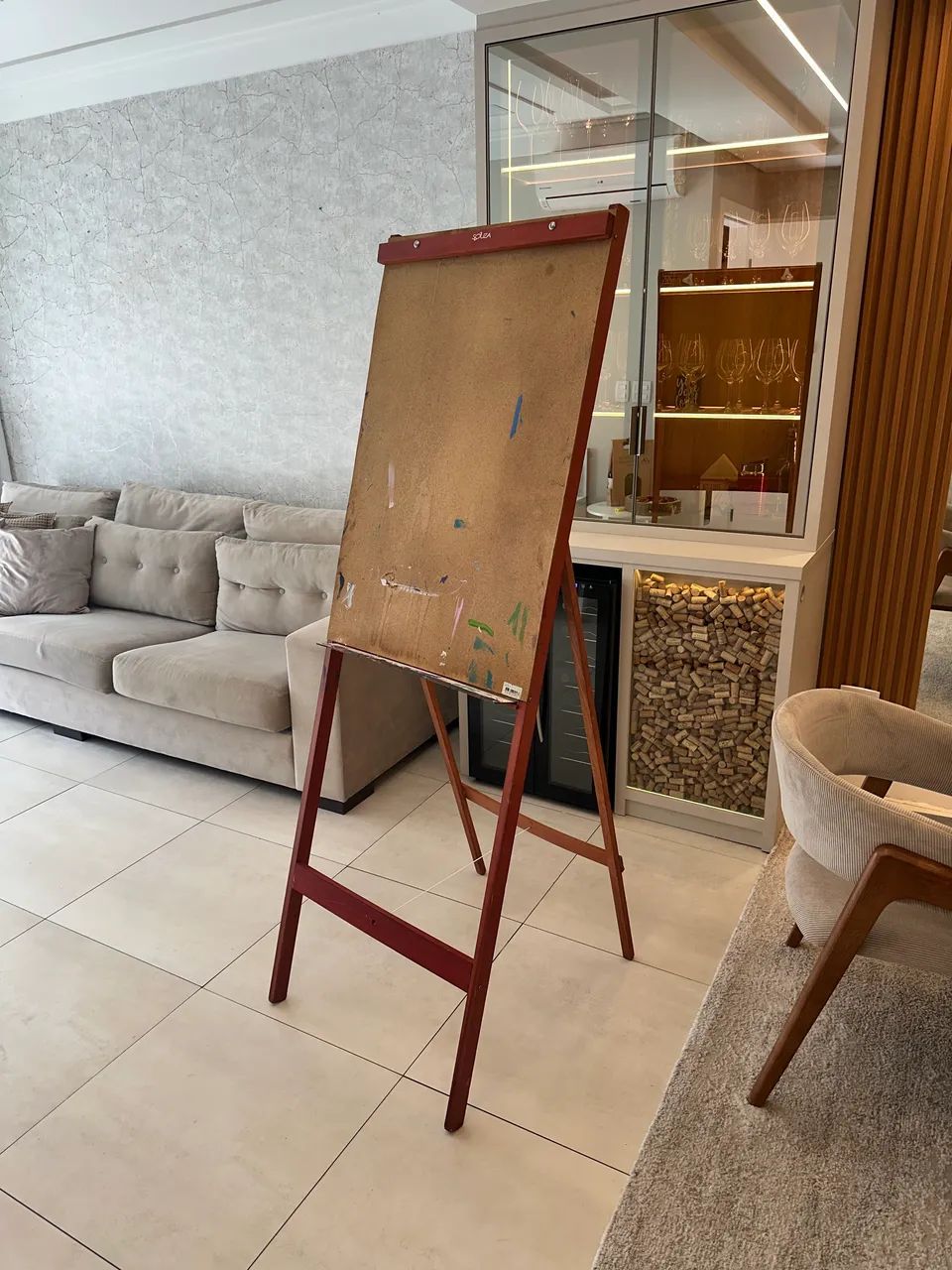 Cavalete pintura de quadros e flip chart