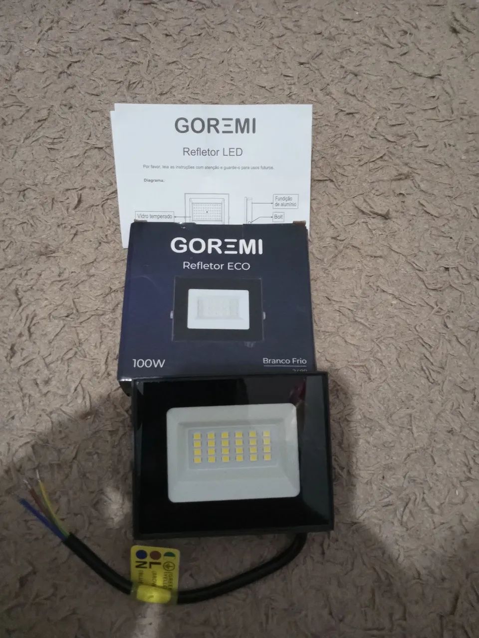 Refletor 220v 100w Leds branco 