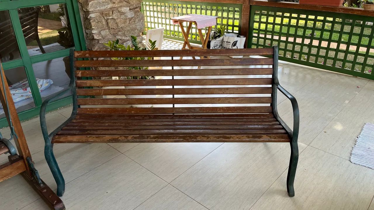 Conjunto de bancos, balanço e mesa de centro - Foto 3