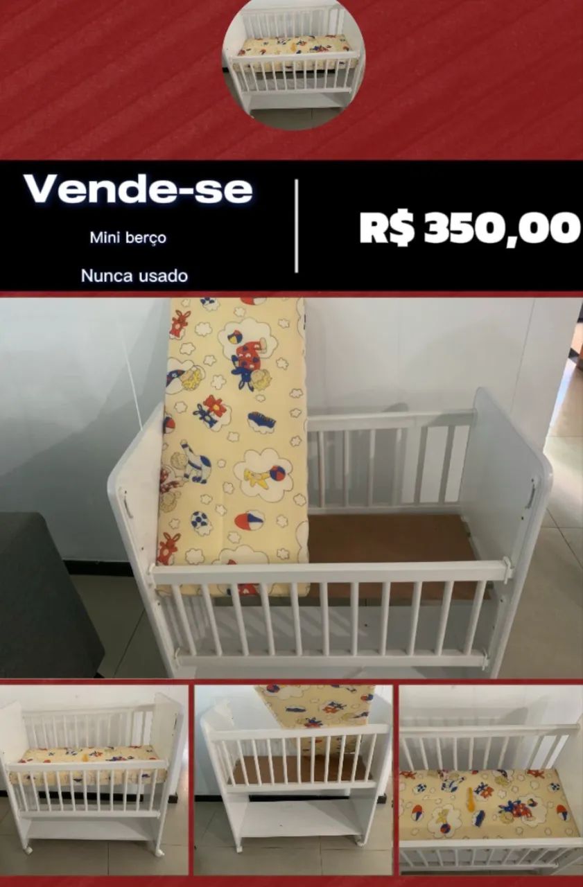 Vendo mini berço nunca usado 