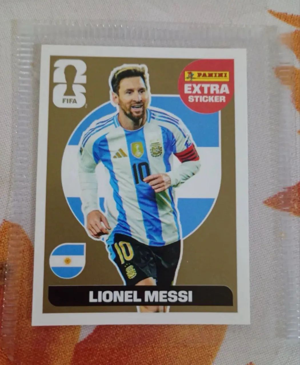 Figura Messi Stickers gold