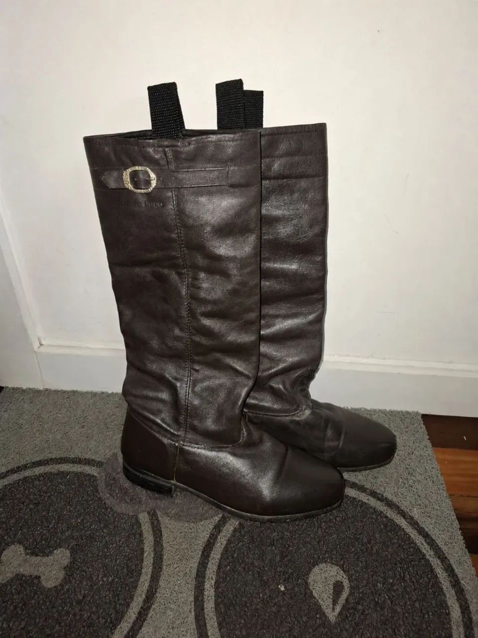 Bota gaúcha couro legítimo
