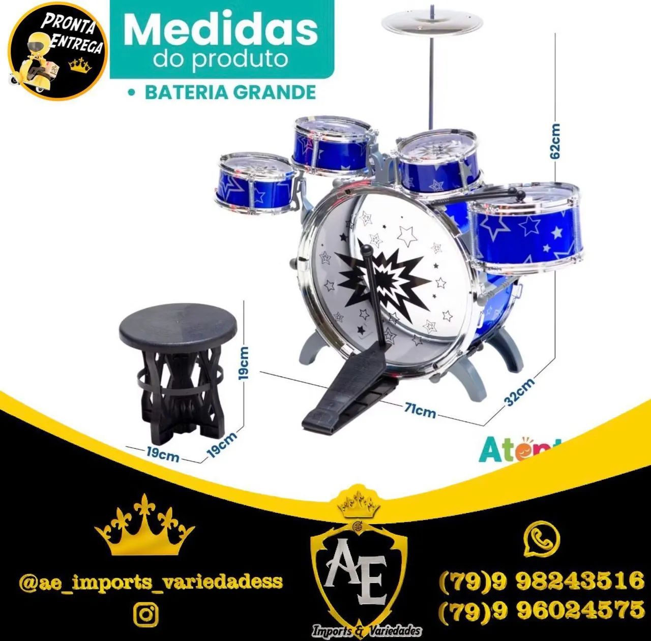 Bateria infantil Nova 