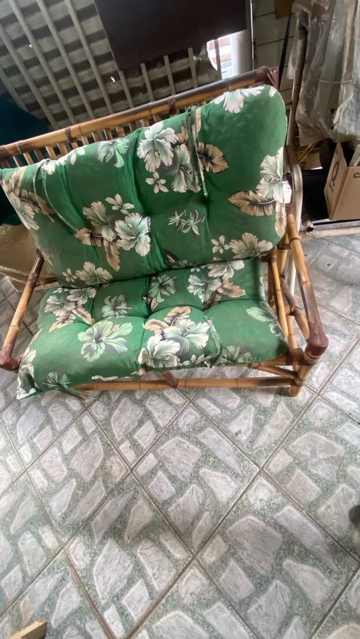 Vendo conjunto em bambu 3 pecas usadas, não entrego - Foto 5