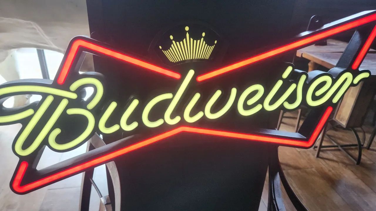 Placa luminosa budweiser - Foto 5