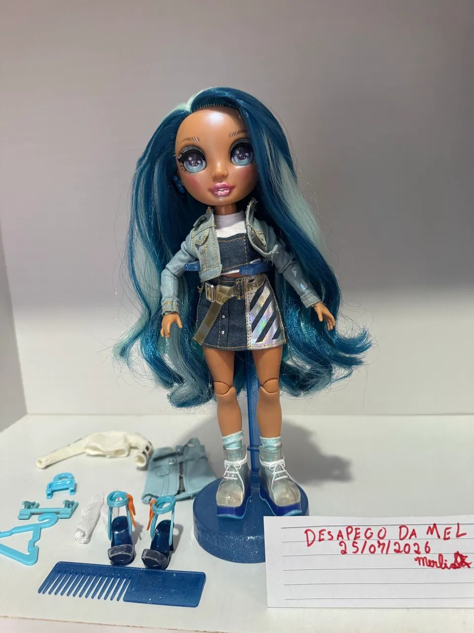 Boneca Skyler Rainbow high 