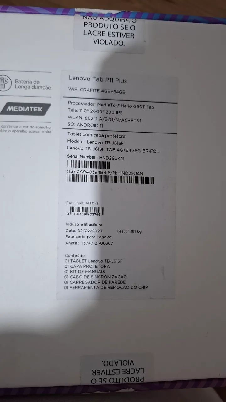Lenovo tablet p11 plus  - Foto 4