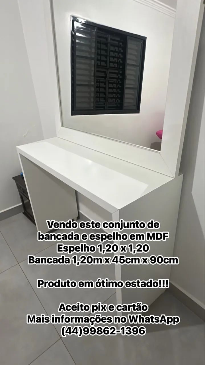 Espelho e Bancada em MDF - Foto 2