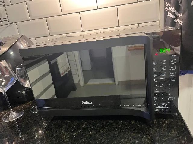 Microondas Philco Flat 110V Preto - Foto 4
