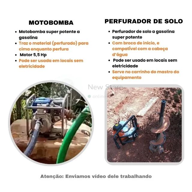 Equipamento caseiro para perfurar poço completo - Foto 2