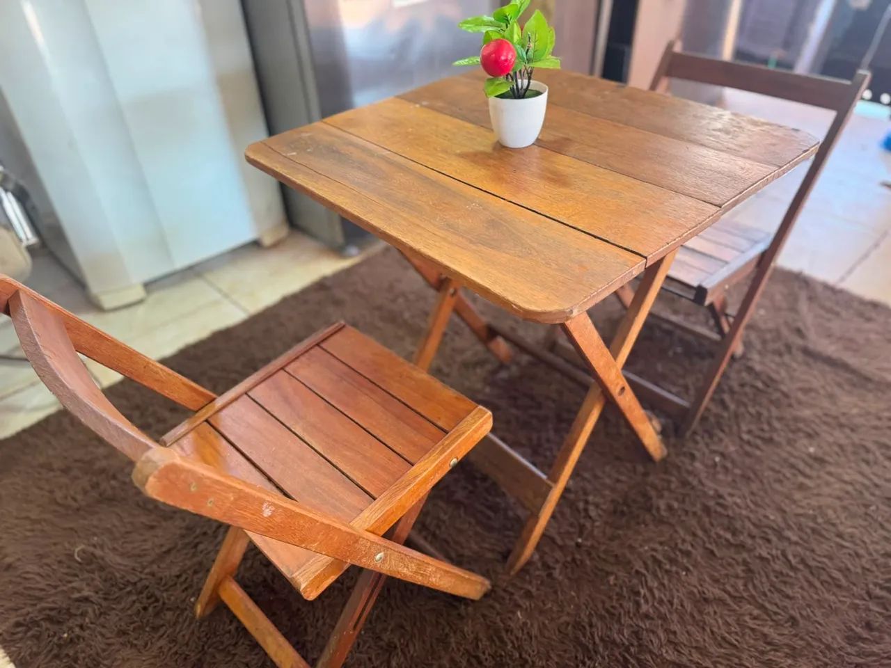 Mesa e cadeiras dobrável - Foto 3
