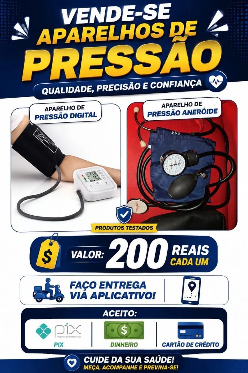 Venda, novo e outro com meses de uso