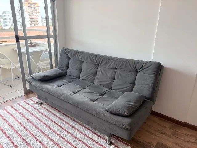 Sofá cama cinza 