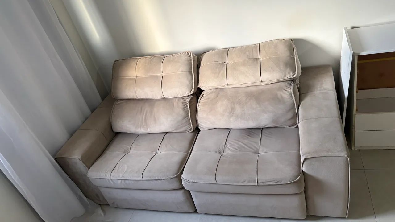 Sofá retratil 3 lugares  - Foto 4