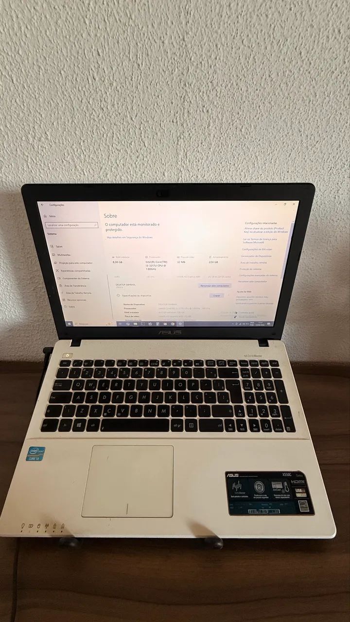Notebook ASUS X550CA Core i3 + SSD 240GB + 8GB RAM - Foto 4