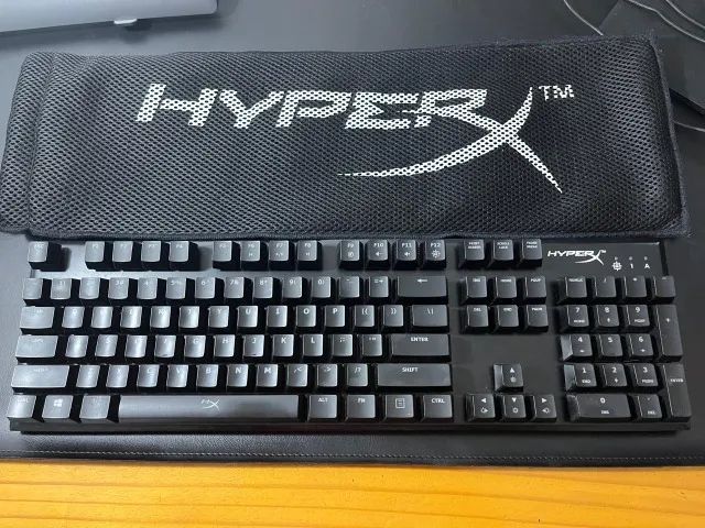 Teclado Mecânico Gamer HyperX Alloy + Capa Protetora Original - Foto 4