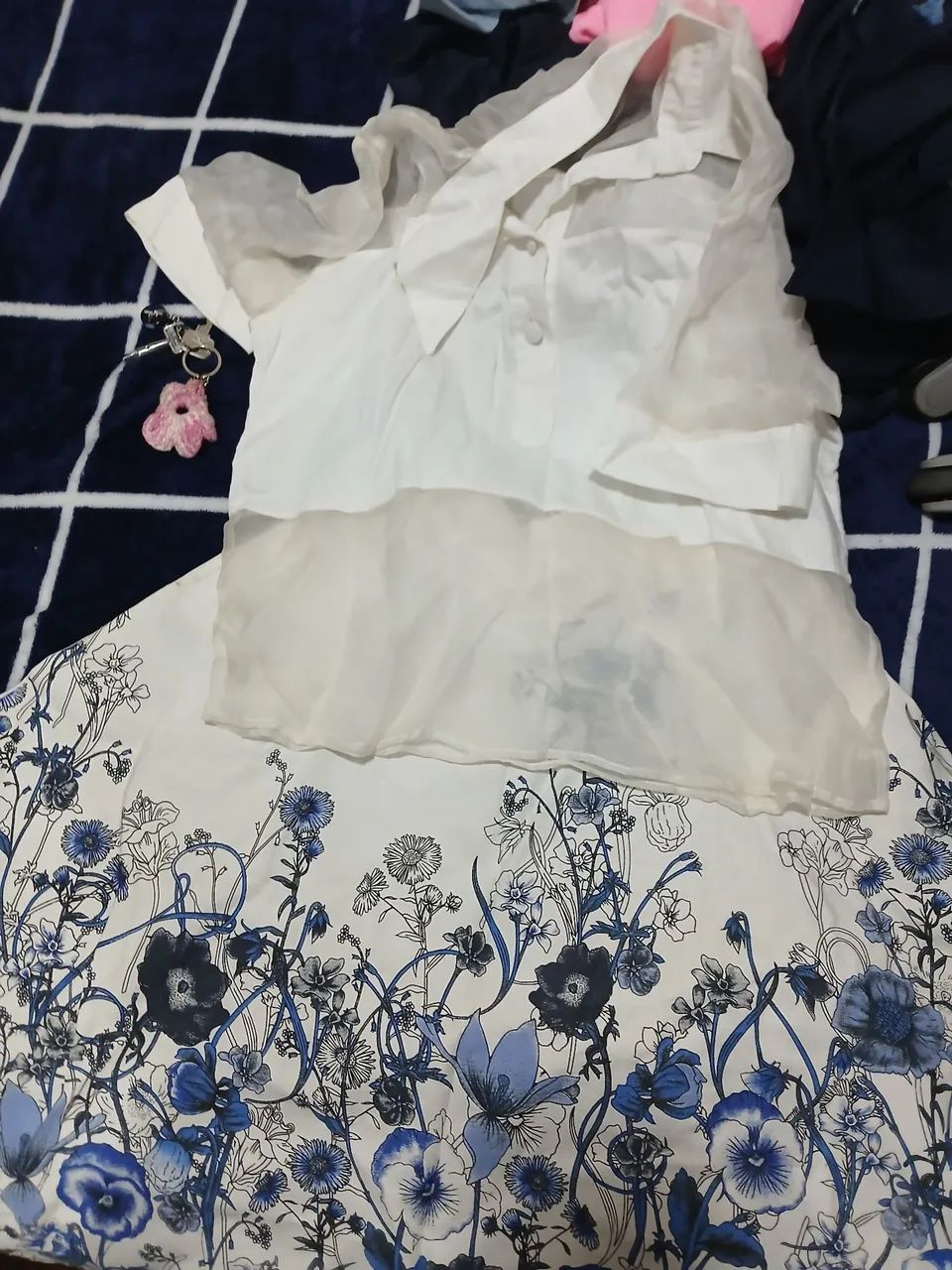 Conjunto saia e blusa