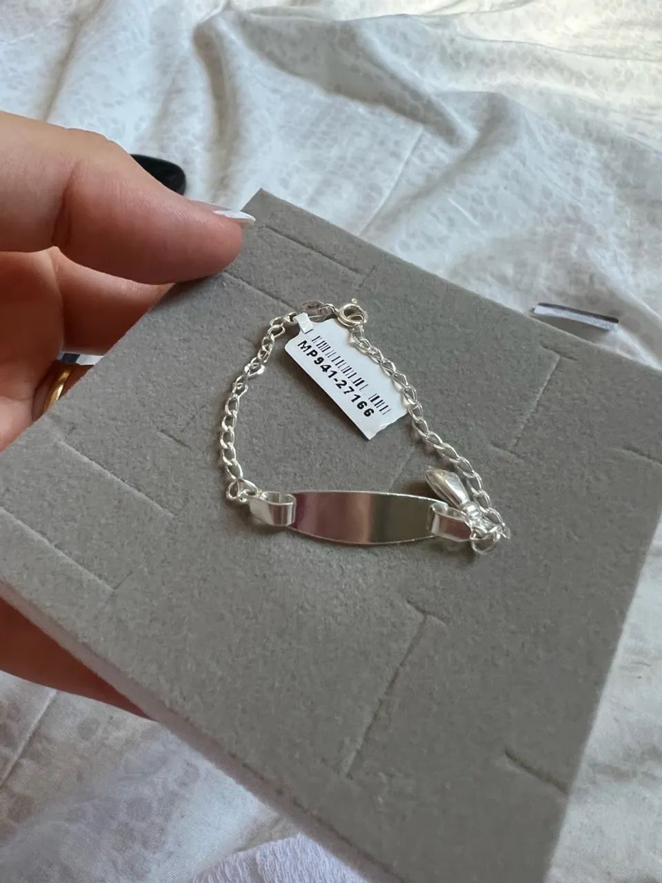 Pulseira infantil de prata - Foto 4