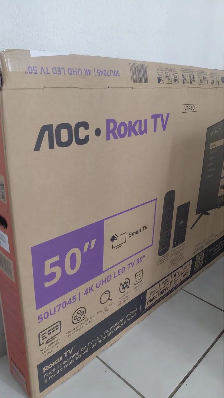 TV SMART 50 POLEGADAS NA CAIXA 