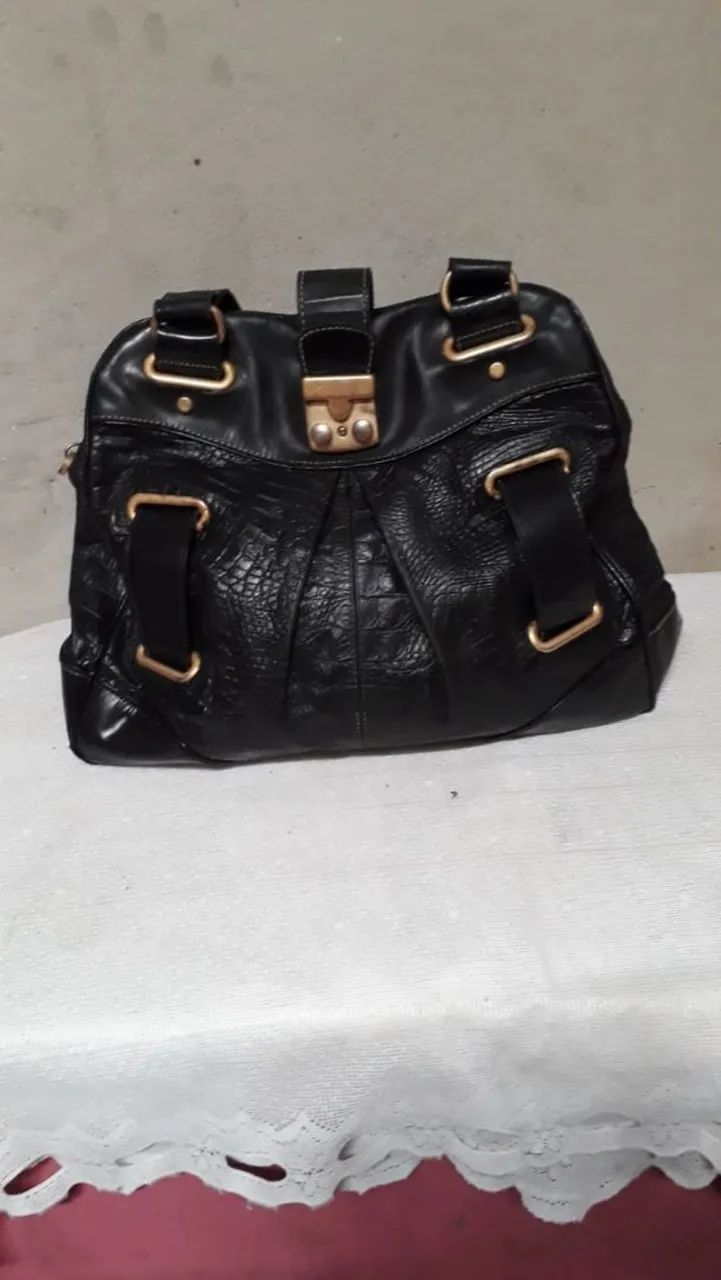 Bolsa de couro legítimo 