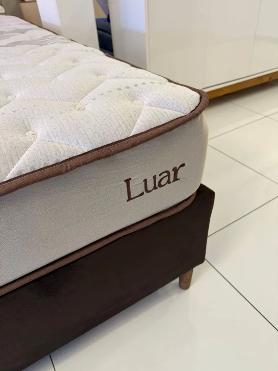 Cama de Casal LUAR NOVA BASE + COLCHÃO - Entrego!  - Foto 3
