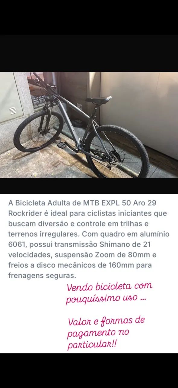 Bike Nova, usada apenas 5 vezes 