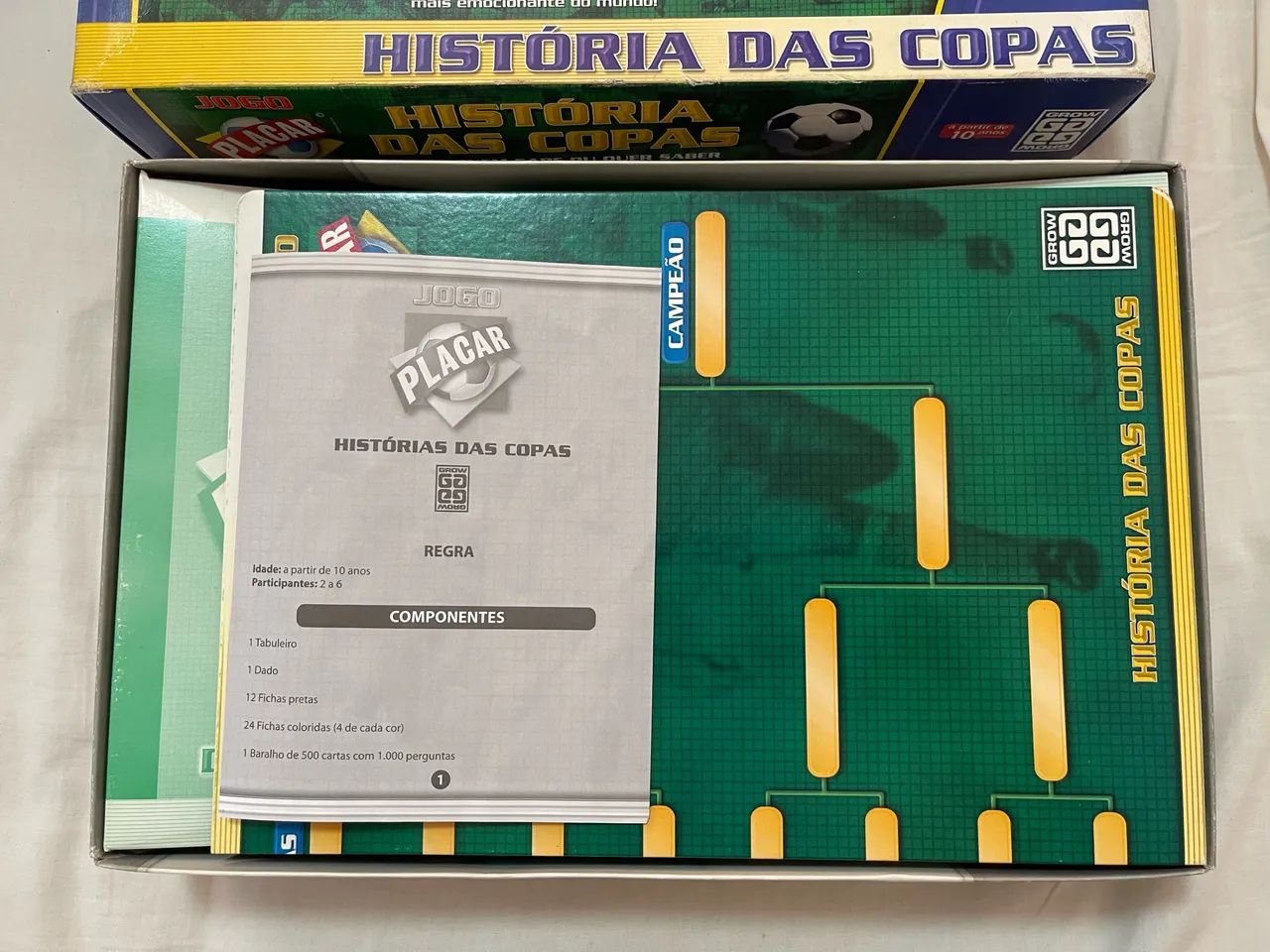 Jogo Placar História das Copas Grow 2002. - Foto 2